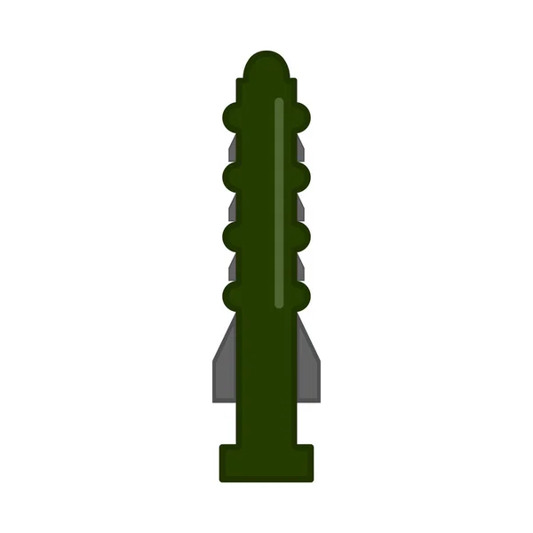 Icono de misil nuclear — Archivo Imágenes Vectoriales