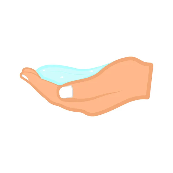 Hand holding water — Stock Vector