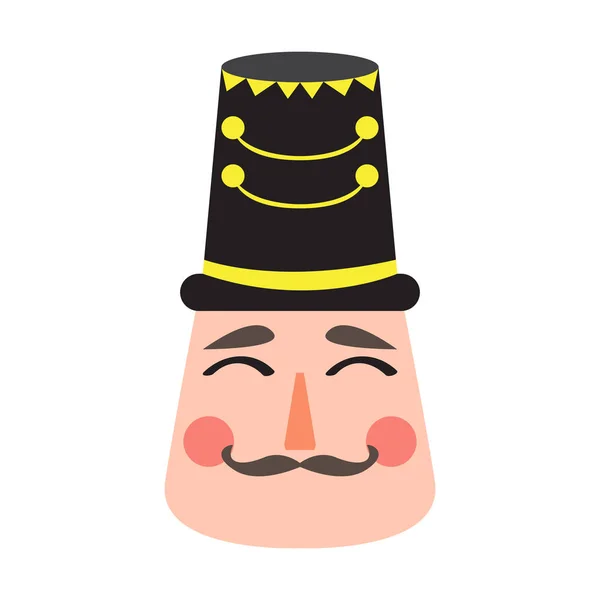 Isolé mignon nutcracker soldat avatar — Image vectorielle