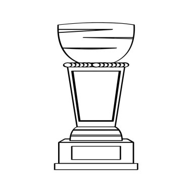 İzole altın kupa simgesi