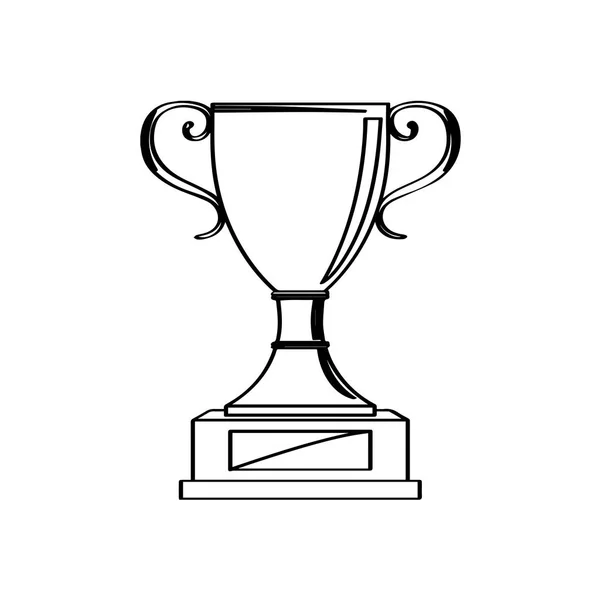 Geïsoleerde gouden trofee pictogram — Stockvector