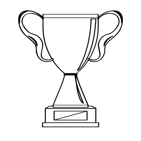 Geïsoleerde gouden trofee pictogram — Stockvector