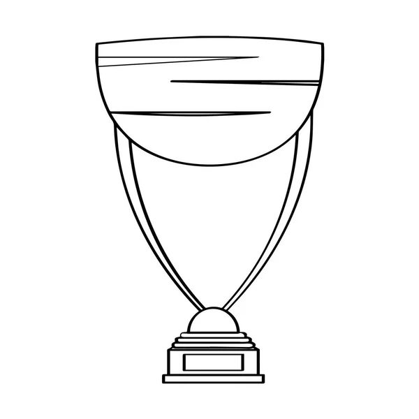 Isolée icône trophée d'or — Image vectorielle