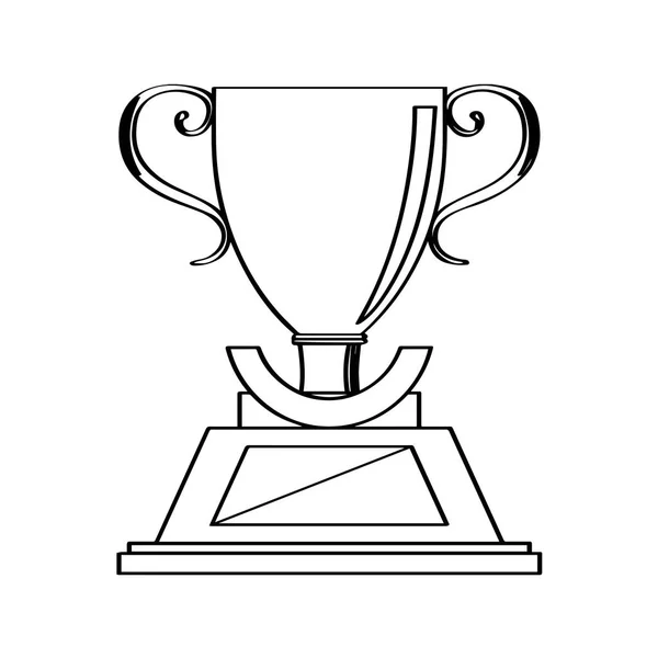 独立的金色奖杯图标 — 图库矢量图片