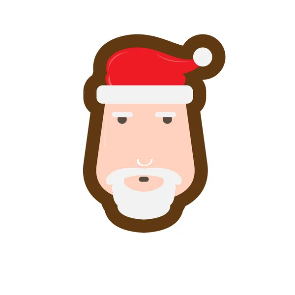 Christmas pepparkakor med en jultomten form — Stock vektor