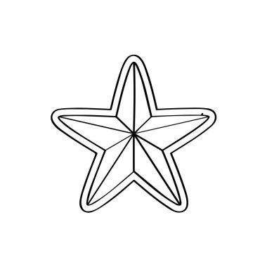 Noel gingerbread bir yıldız şekli ile