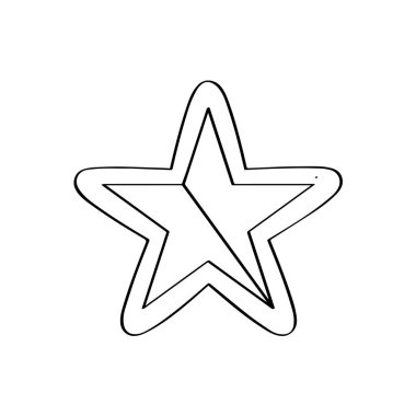 Noel gingerbread bir yıldız şekli ile