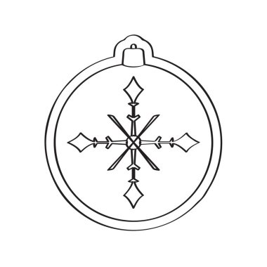 Gingerbread bir Noel top süsleme şekli ile