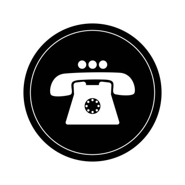 İzole telefon simgesi