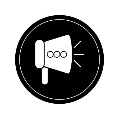 İzole megafon simgesi