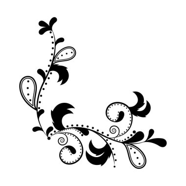 İzole arabesk vintage desen