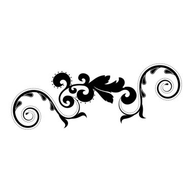 İzole arabesk vintage desen