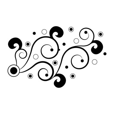 İzole arabesk vintage desen. Vektör çizim tasarım