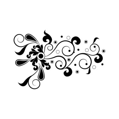 İzole arabesk vintage desen