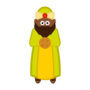 Üç bilge adamlardan biri. Çizgi film karakteri