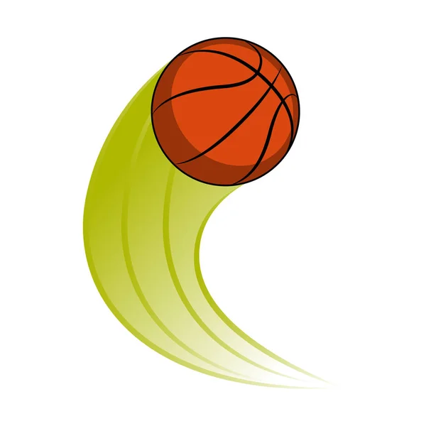 Bola de basquete com um efeito — Vetor de Stock