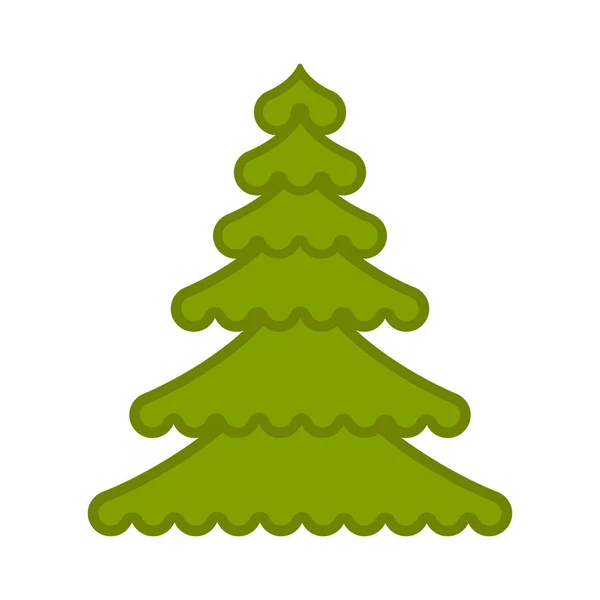 Elszigetelt absztrakt karácsonyfa — Stock Vector