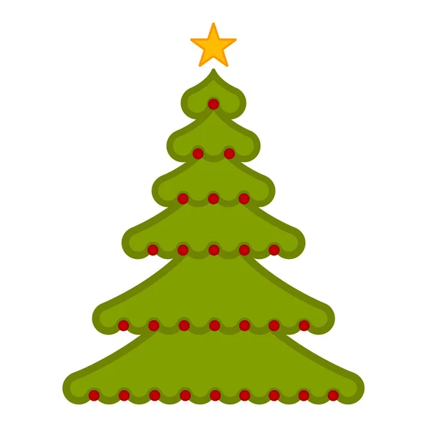 İzole soyut Noel ağacı — Stok Vektör