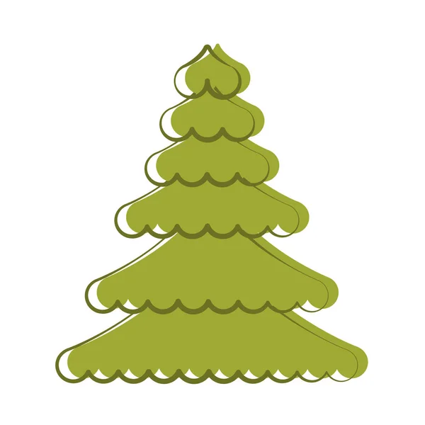 Skizze Eines Abstrakten Weihnachtsbaums Vektor Illustration Design — Stockvektor