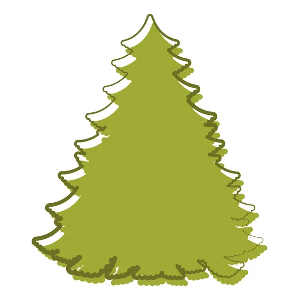 Σκίτσο από μια αφηρημένη χριστουγεννιάτικο δέντρο — Διανυσματικό Αρχείο