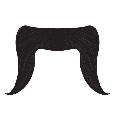 İzole detaylı bıyık