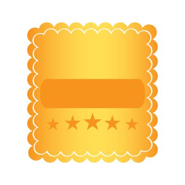 İzole boş retro sigorta primi etiket