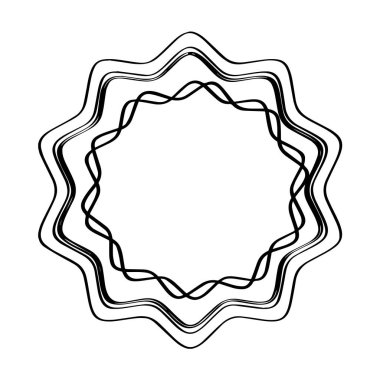 İzole boş retro sigorta primi etiket simgesi