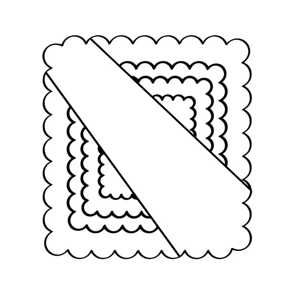 Isolé vide icône étiquette premium rétro — Image vectorielle