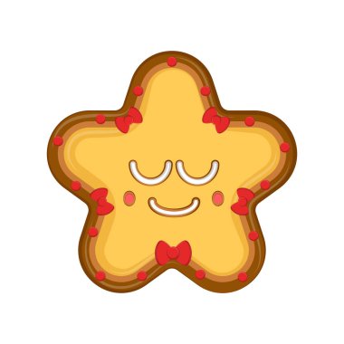 Mutlu Noel yıldız kurabiye