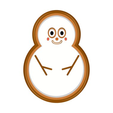 Mutlu kardan adam kurabiye