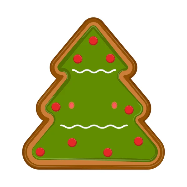 Albero di Natale pan di zenzero — Vettoriale Stock