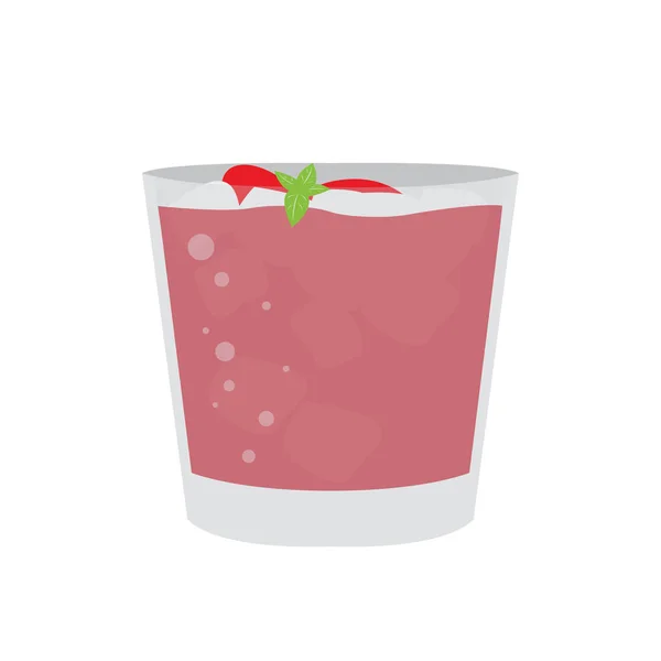 Isolated tropical cocktail — Stock Vector