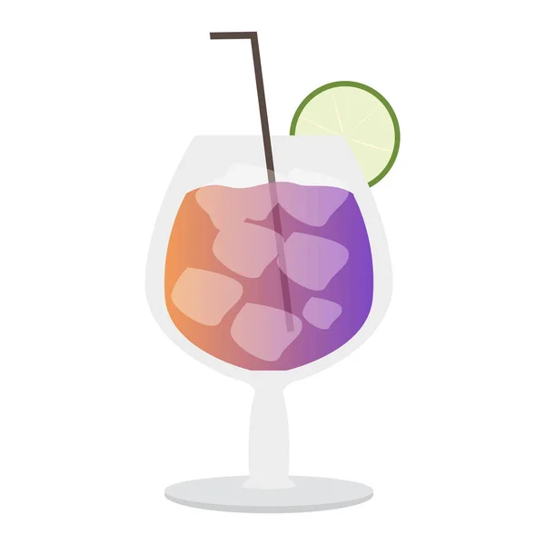 Izolované tropické koktejl — Stockový vektor