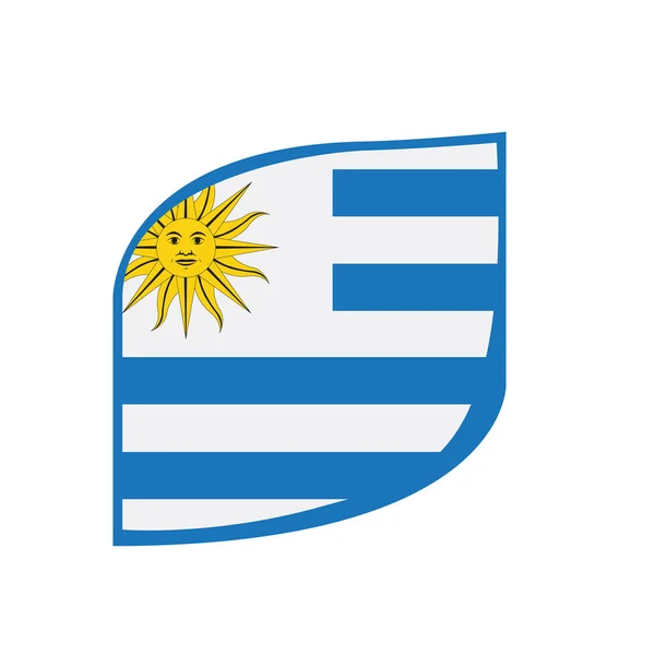 Bandeira do Uruguai — Vetor de Stock