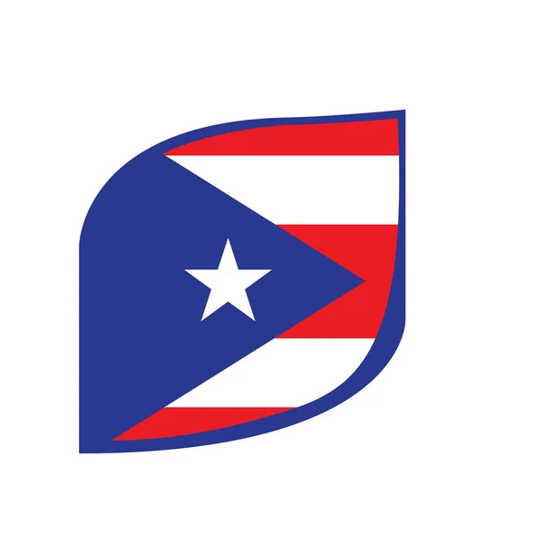 Bandeira de Puerto Rico —  Vetores de Stock