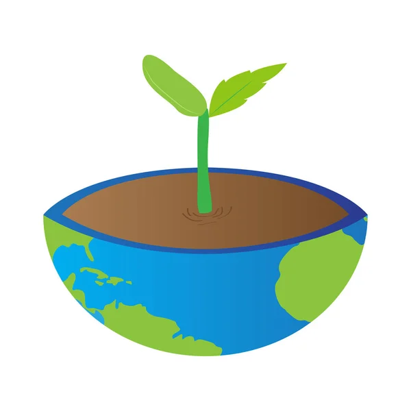 Earth day conceptual image — Stock Vector