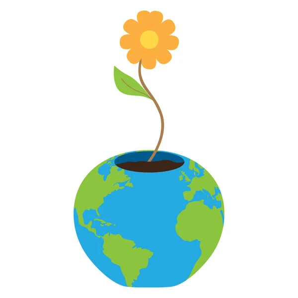 Earth day conceptual image — Stock Vector