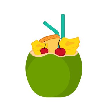 Hindistan cevizi kokteyl görüntü