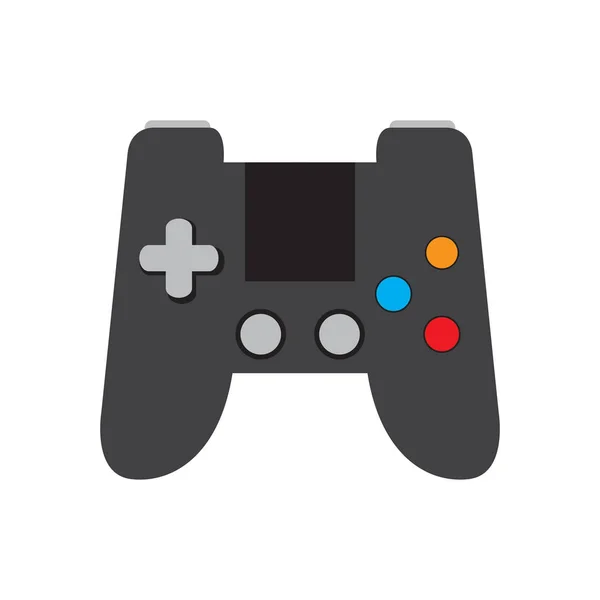 Isolée icône contrôleur de jeu vidéo — Image vectorielle