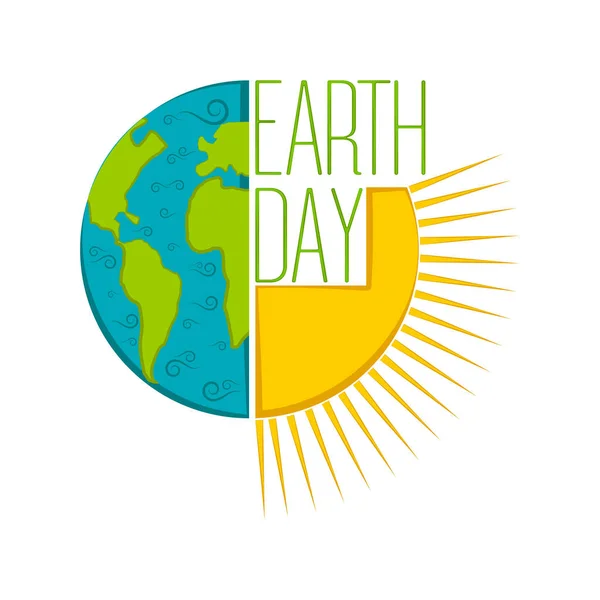 Earth day label — Stock Vector