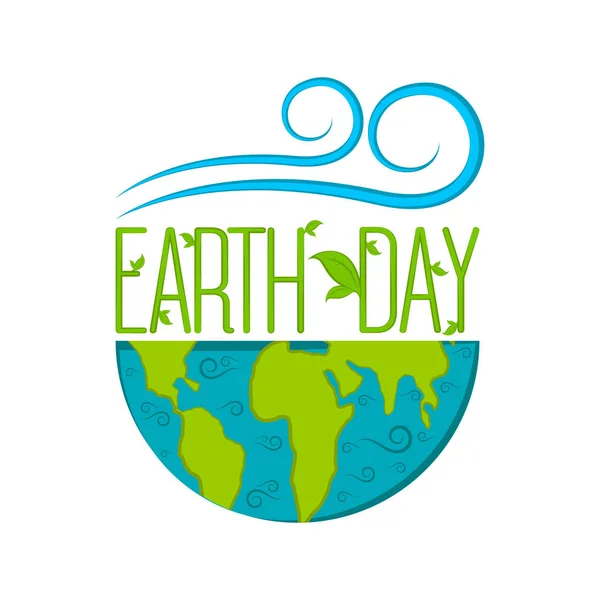 Earth day label — Stock Vector