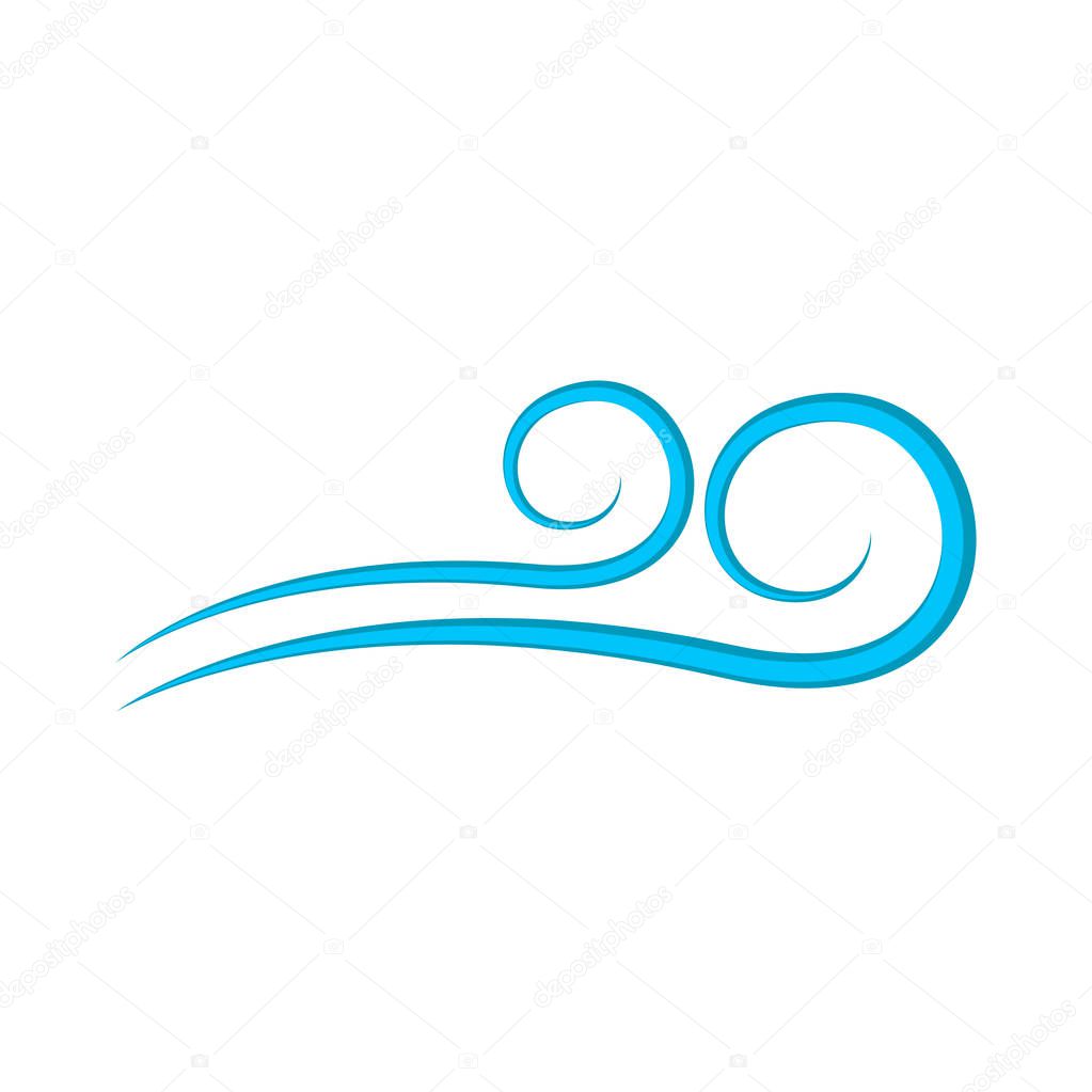 Isolated abstract wind icon