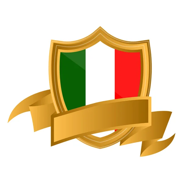 Vlag van Italië — Stockvector