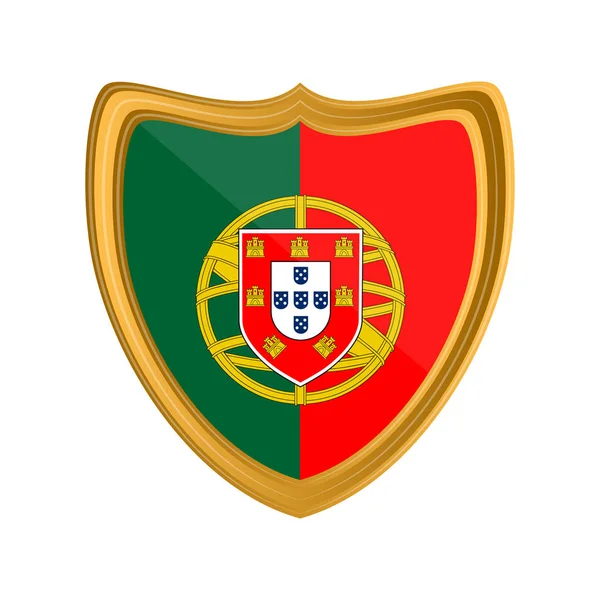 Portugal flagga — Stock vektor