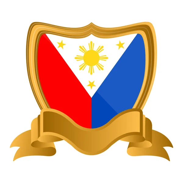 Bandeira de filipinas — Vetor de Stock