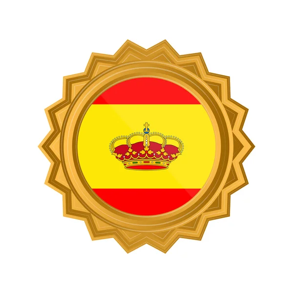 Drapelul Spaniei — Vector de stoc