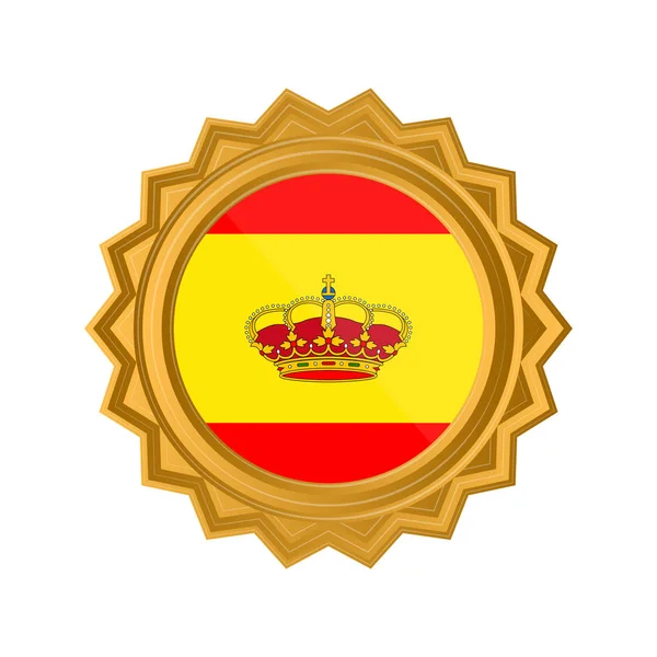 Flagge Spaniens — Stockvektor