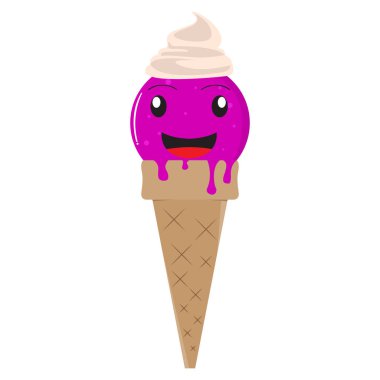 Mutlu dondurma külahları