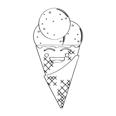 Mutlu dondurma külahları