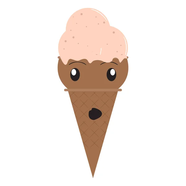 Verbaasd ijsje — Stockvector